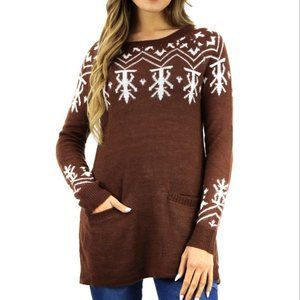 Abstract designed Christmas sweater